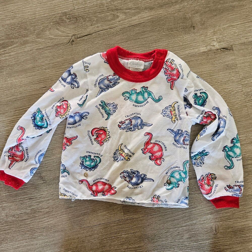 Vintage dinosaur pj top/shirt 18-24 months boy